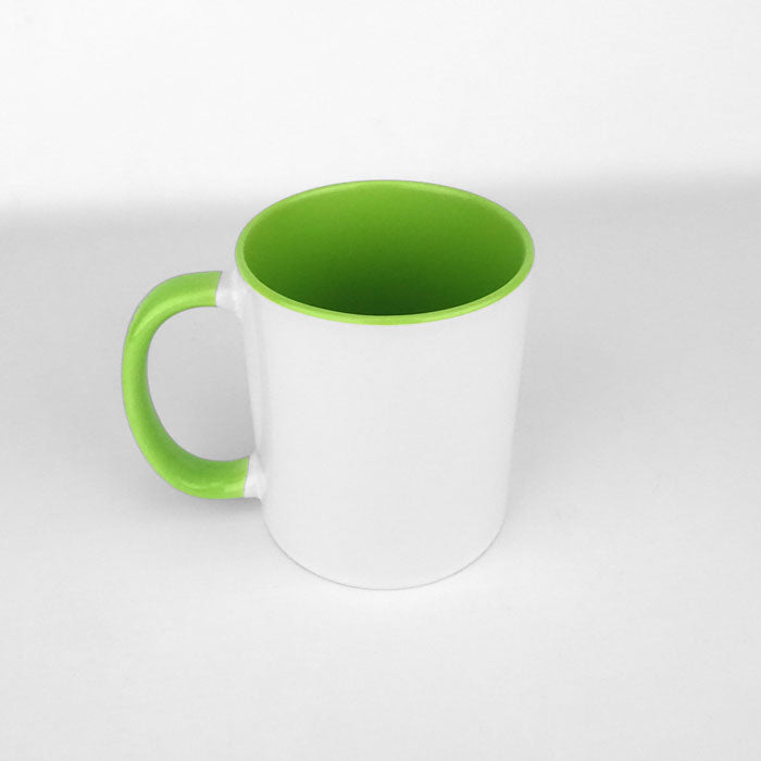 Two Tone 11oz Ceramic Mug - Green